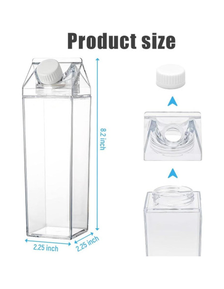 Paquete de 2 Botellas de Agua Reutilizables Canumer 500ml