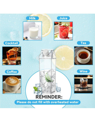 Paquete de 2 Botellas de Agua Reutilizables Canumer 500ml