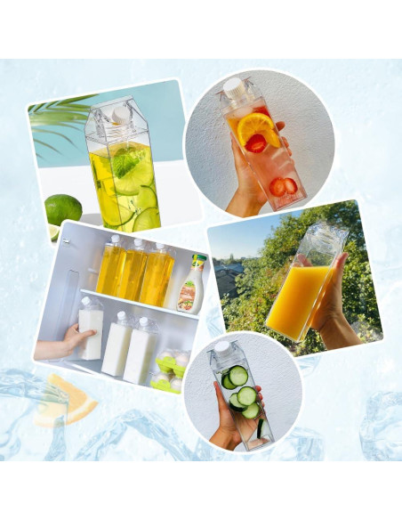 Paquete de 2 Botellas de Agua Reutilizables Canumer 500ml