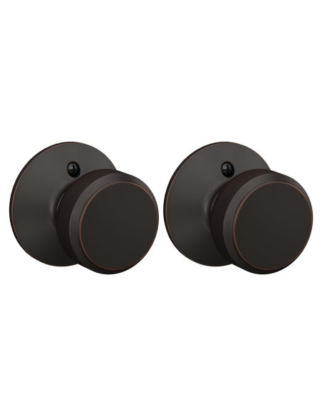 Perilla de Cerradura No Giratoria SCHLAGE Bronce Antiguo Paquete de 2