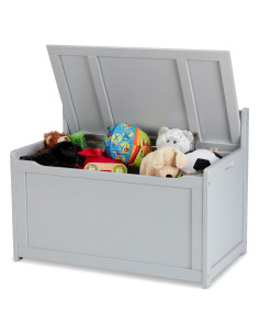 Cofre de Juguetes de Madera Melissa & Doug, Gris, 233.5L