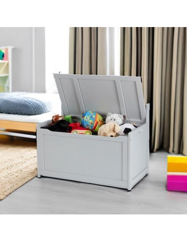 Cofre de Juguetes de Madera Melissa & Doug, Gris, 233.5L