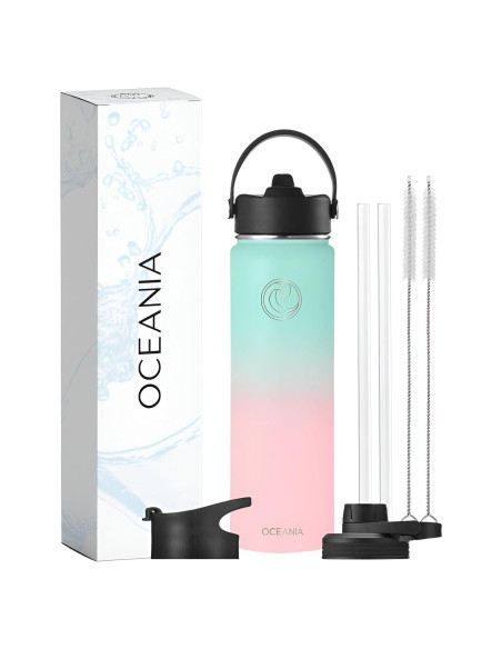 Botella de Agua Oceania Acero Inoxidable 22oz Boca Ancha