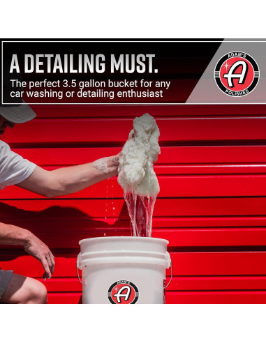 Cubo de Lavado de Coche Adam's Polishes 13.25L con Grit Guard - Paquete de 2