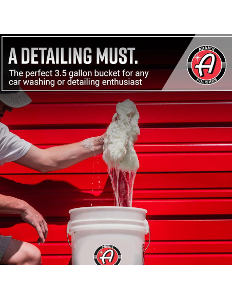 Cubo de Lavado de Coche Adam's Polishes 13.25L con Grit Guard - Paquete de 2