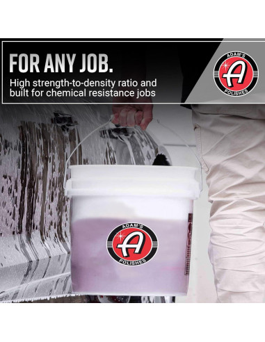 Cubo de Lavado de Coche Adam's Polishes 13.25L con Grit Guard - Paquete de 2