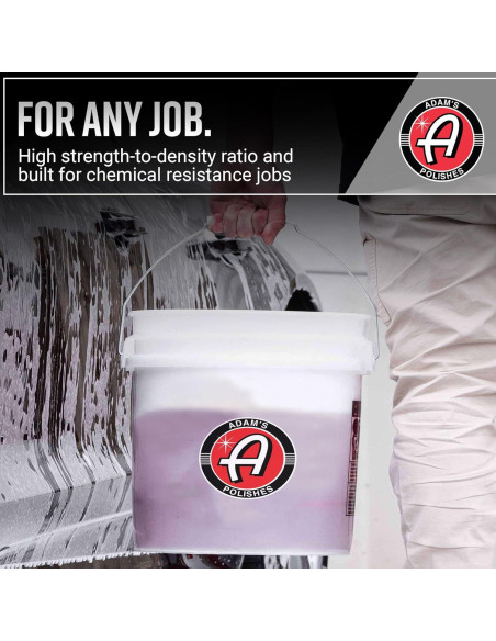 Cubo de Lavado de Coche Adam's Polishes 13.25L con Grit Guard - Paquete de 2