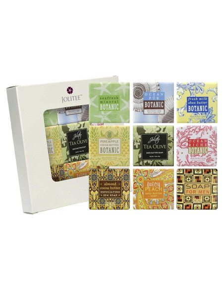 Juego de 9 Jabones Botánicos Molienda Francesa Jolitee - Aromas de Playa