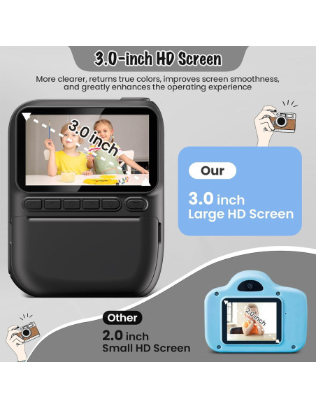 Cámara Instantánea para Niños Gofunly H2 3.0" HD 1080P