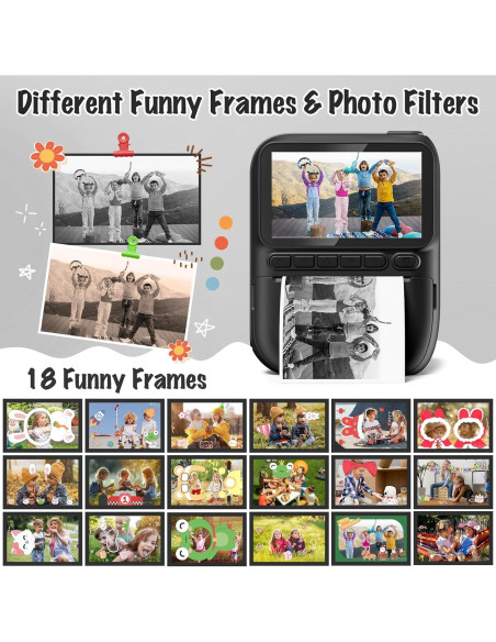 Cámara Instantánea para Niños Gofunly H2 3.0" HD 1080P