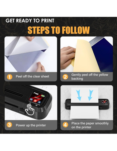 Impresora de Plantillas de Tatuaje Neebol MHT-500 Inalámbrica