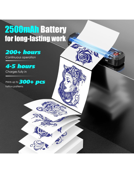 Impresora de Plantillas de Tatuaje Neebol MHT-500 Inalámbrica