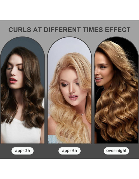 Juego de Rizadores de Cabello Sin Calor RYTABEE - 6 Piezas