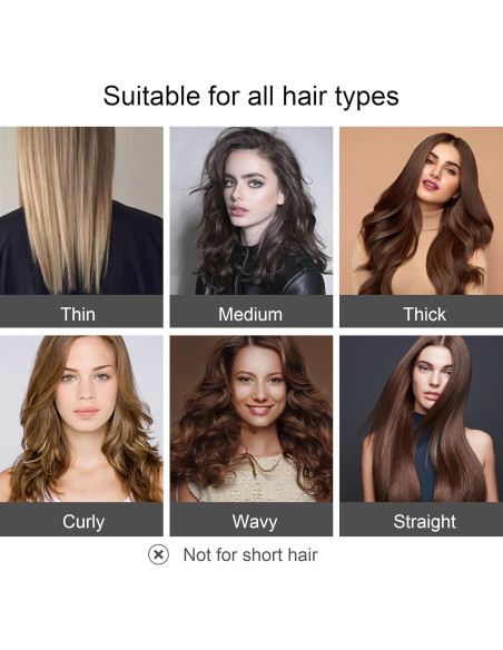 Juego de Rizadores de Cabello Sin Calor RYTABEE - 6 Piezas