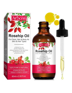 Aceite de Rosa Mosqueta 100% Puro 59.15 ml - Hidratante Facial y Capilar
