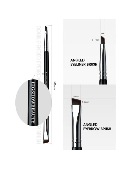 Brocha Doble Extremo para Cejas y Delineador EigshowBeauty D104