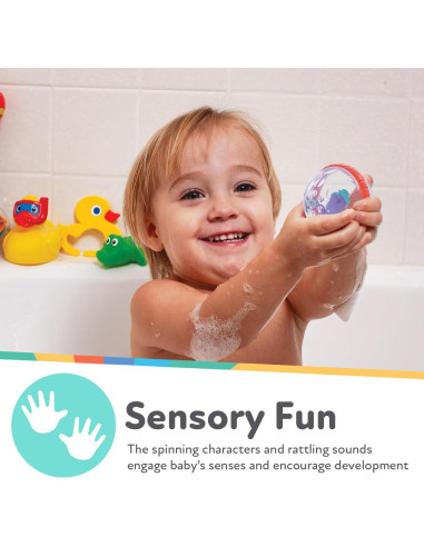 Juguete de Baño Interactivo Nuby Pulpo Flotante y Anillos