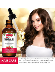 Aceite de Rosa Mosqueta 100% Puro 59.15 ml - Hidratante Facial y Capilar 2