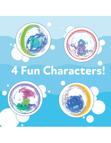 Juguete de Baño Interactivo Nuby Pulpo Flotante y Anillos