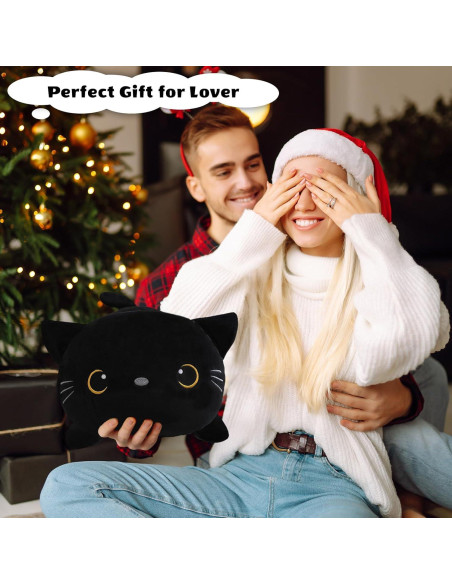 Gato de peluche negro con peso Finebee 25 cm 0.36 kg