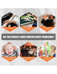 Paneles Acústicos Autoadhesivos DYMACHINE 8 Piezas 121.9x81.3cm 2