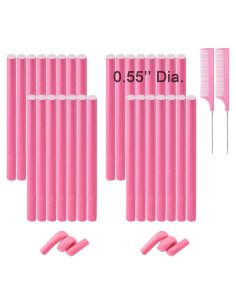 Varillas de Rizado Flexibles Beacharm 30 Piezas Rosa 24 cm