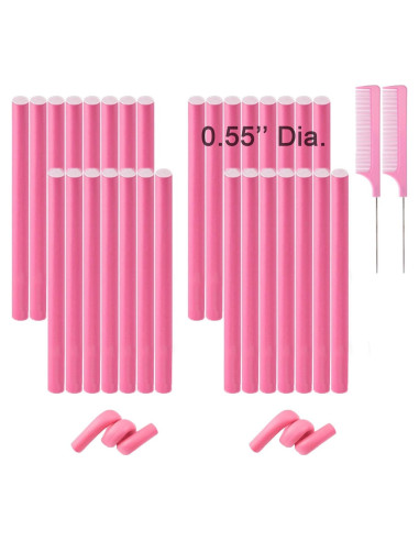 Varillas de Rizado Flexibles Beacharm 30 Piezas Rosa 24 cm