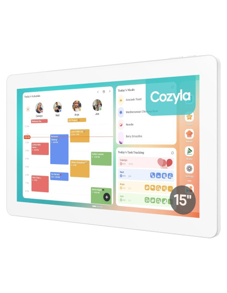 Calendario Digital Cozyla+ 15.6" Pantalla Táctil Blanco