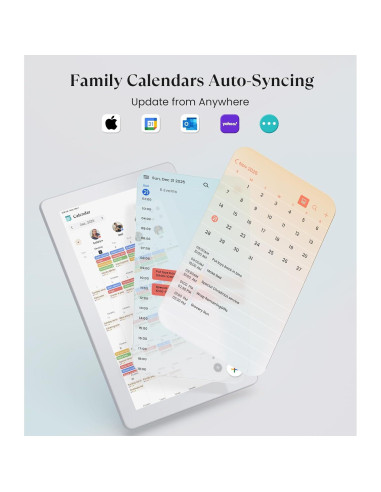 Calendario Digital Cozyla+ 15.6" Pantalla Táctil Blanco