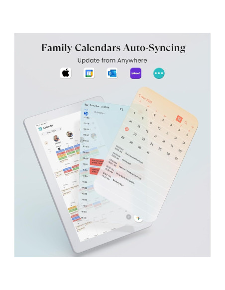 Calendario Digital Cozyla+ 15.6" Pantalla Táctil Blanco