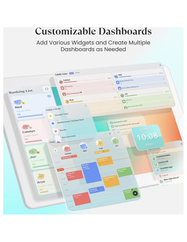 Calendario Digital Cozyla+ 15.6" Pantalla Táctil Blanco