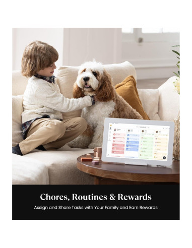 Calendario Digital Cozyla+ 15.6" Pantalla Táctil Blanco