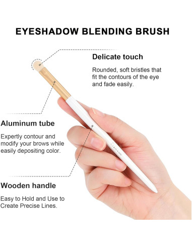 Brocha para Sombra de Ojos DUcare - Difuminado Fluffy Vegana