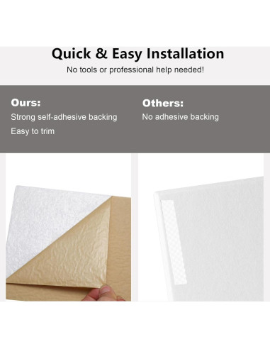 Paneles Acústicos Durbles - Aislamiento de Sonido 12 Piezas Blanco