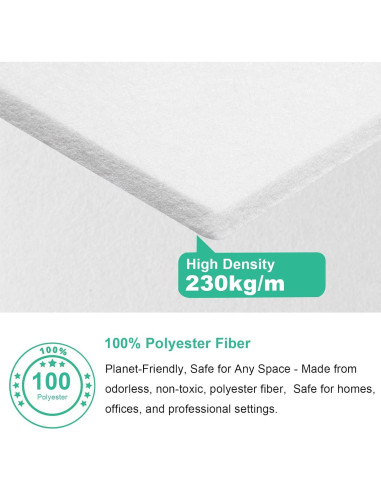 Paneles Acústicos Durbles - Aislamiento de Sonido 12 Piezas Blanco