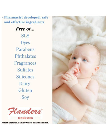 Flanders Champú y Lavado 3 en 1 a Base de Plantas 425g