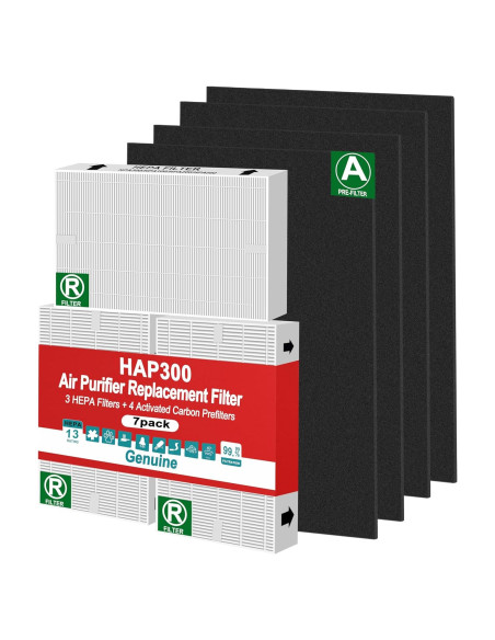 Juego de Filtros HEPA y Carbón GRN FIL HPA300 - 3+4 Piezas