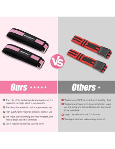 Bandas de Glúteos KICOSOADT Rosa - Resistencia Extra Pesada 2