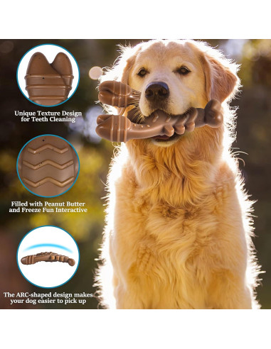 Juguetes para Perros NEZIN Indestructibles 3 Piezas Masticables