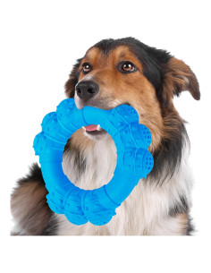 Juguete de anillo para masticar perros DAOZIJI 14cm Azul