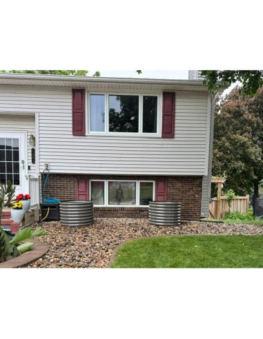 Cama Elevada de Jardín A ANLEOLIFE 61 cm Galvanizada Redonda