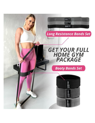Bandas de Resistencia PeoBeo 3 Pack Antideslizantes para Glúteos