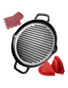 Sartén de Hierro Fundido Pre-Sazonada COOKWIN 32 cm Redonda