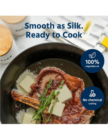 Sartén de Hierro Fundido COOKLIFE 10 Pulgadas Pre-Sazonada