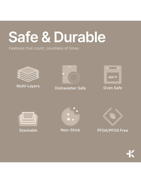 Juego de Bandejas para Hornear Bakken - 3 Piezas Antiadherentes