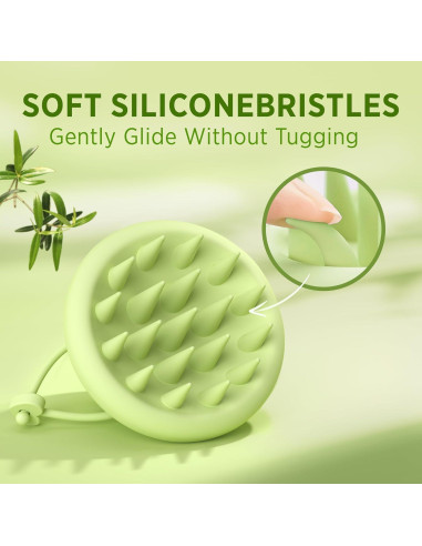 Cepillo Masajeador de Cuero Cabelludo Roycederm - Silicona Suave