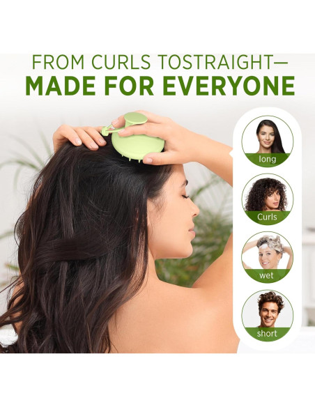 Cepillo Masajeador de Cuero Cabelludo Roycederm - Silicona Suave Cepillo Masajeador de Cuero Cabelludo Roycederm - Silicona Suave