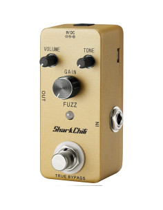 Pedal de Efecto Fuzz SharkChili True Bypass 9V Compacto 2