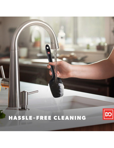 Espátula de Silicona DI ORO Sin Costuras - Profesional, 28.4 cm, Negro