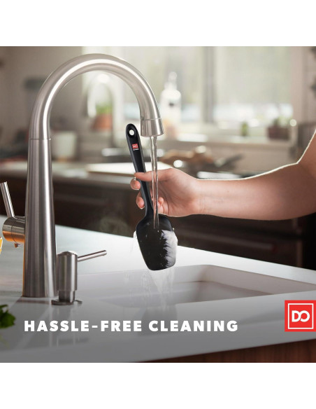 Espátula de Silicona DI ORO Sin Costuras - Profesional, 28.4 cm, Negro